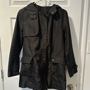 Black rain coat